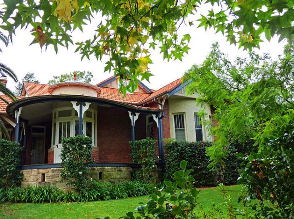 Federation Arts & Crafts style house on Waimea Road, Lindfield, New South Wales, Australia.